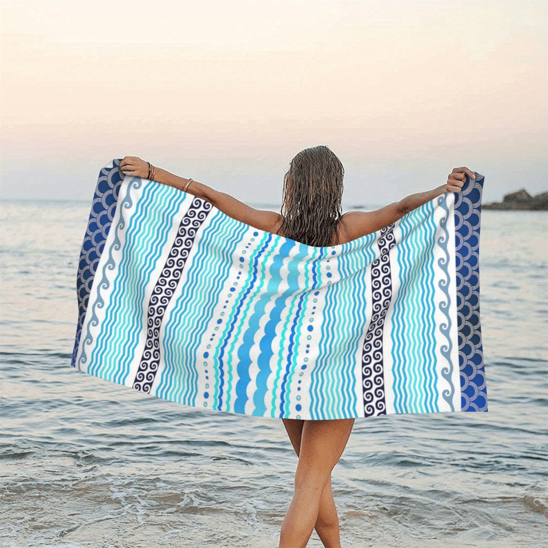 Extra Large Microfibre Beach Towels Print Shower Towels Summer Travel Bath  Sheet