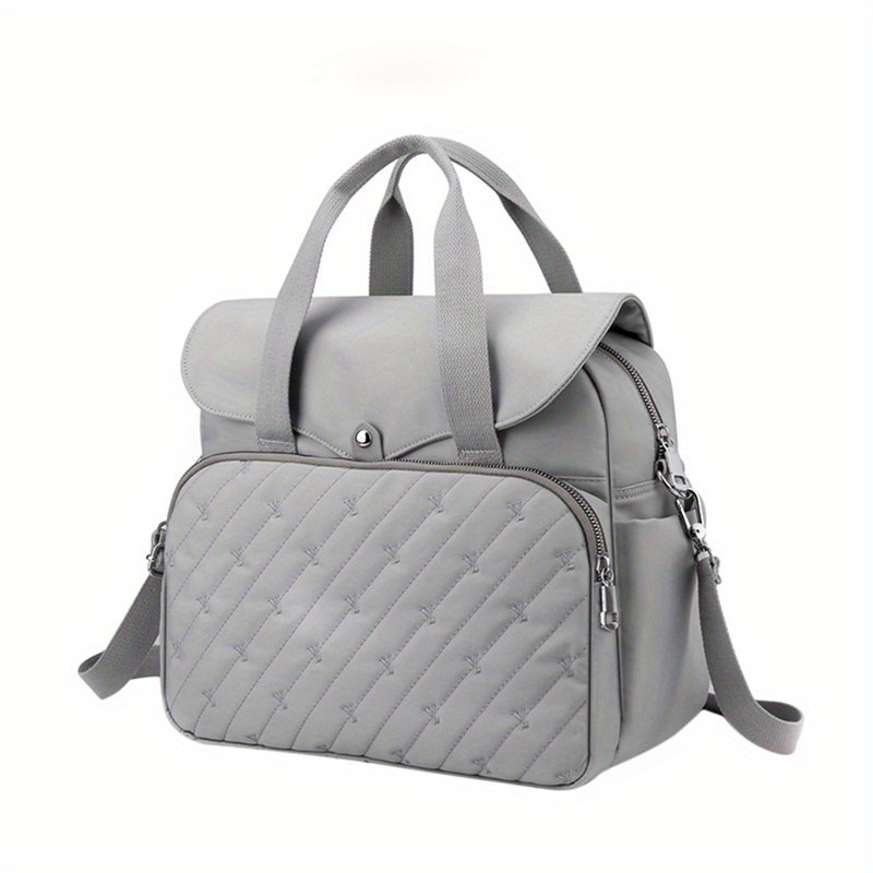 Embroidery Tote Backpack Laptop Handbag Mommy Bag