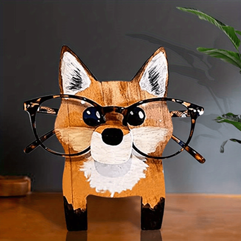 Animal Glasses Holder Wooden Pet Glasses Stand Eyeglass Holder Stand Cute  Dog Cat Pet Glasses Spectacle Holder Creative Desk Decoration for Home  Decor