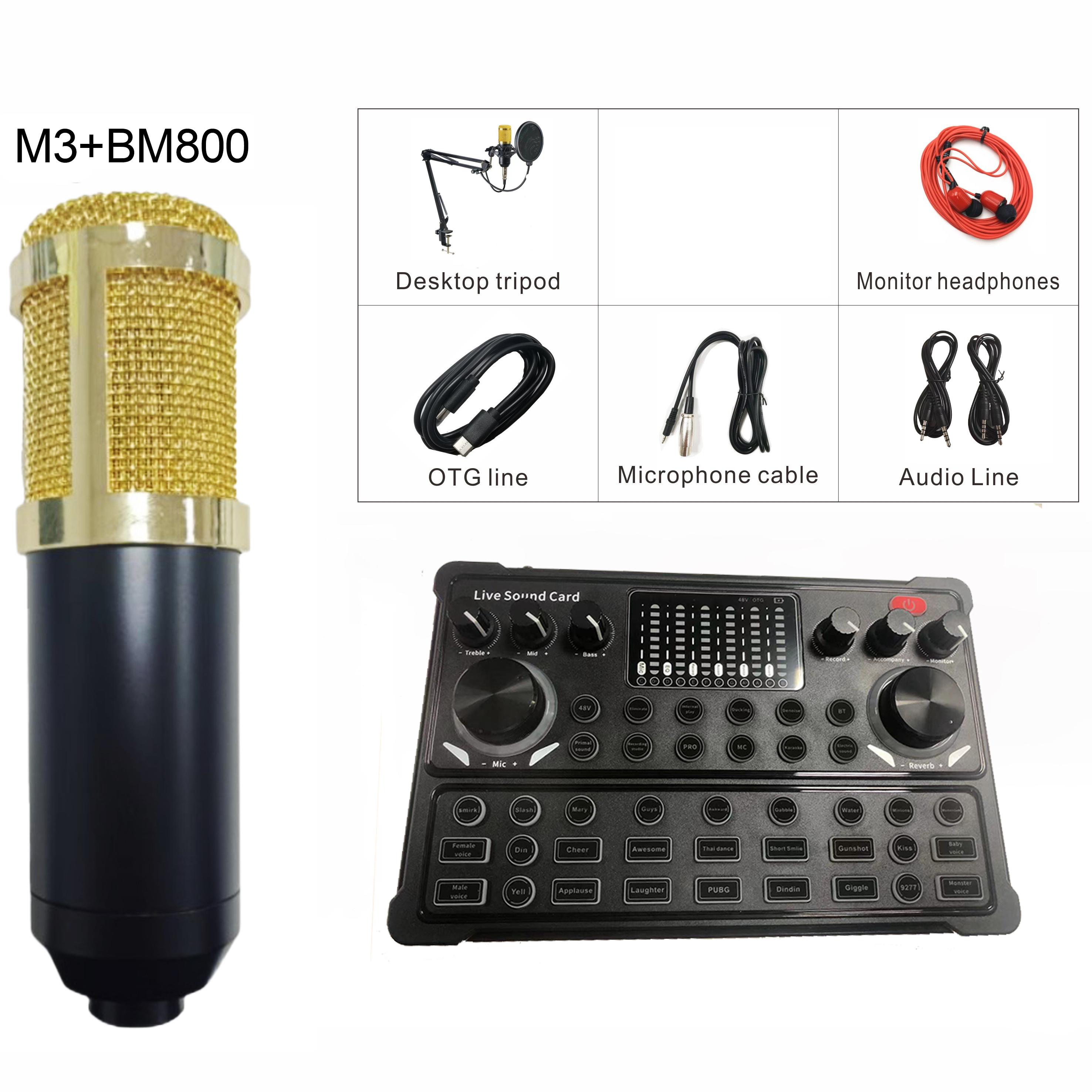K300 Bundle D'équipement De Podcast Avec Microphone À - Temu Canada