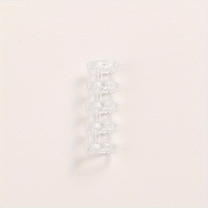 DIY 5 Hole Loose Leaf Buckle Ring Clip Coil Binding Strip Cover