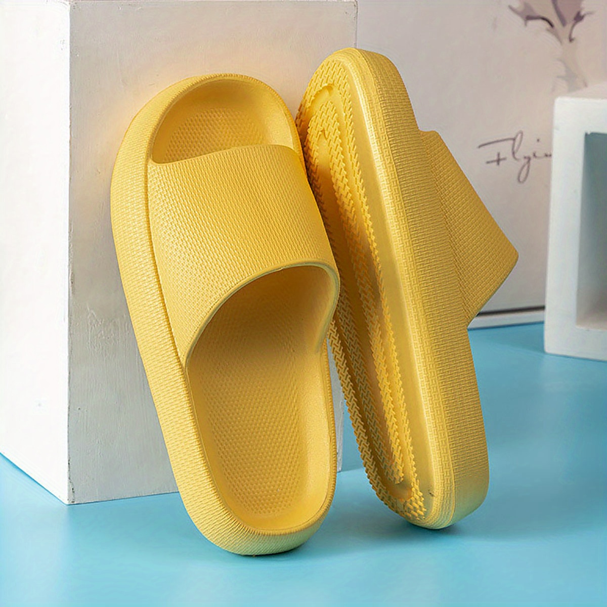 Women's Ultra Soft Platform Slippers Non Slip Quick Drying Open Toe ...