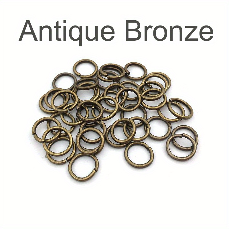 200pcs 8 Mminner Small Key Ring Bronze and Antique Copper O Ring Mini Key  Fob Ring Metal Split Ring for Key Chains Split Key Rings Finding 