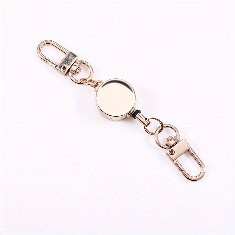 1pc Metal Decorated Portable Tri-fold Magnetic Clasp Fashion Long