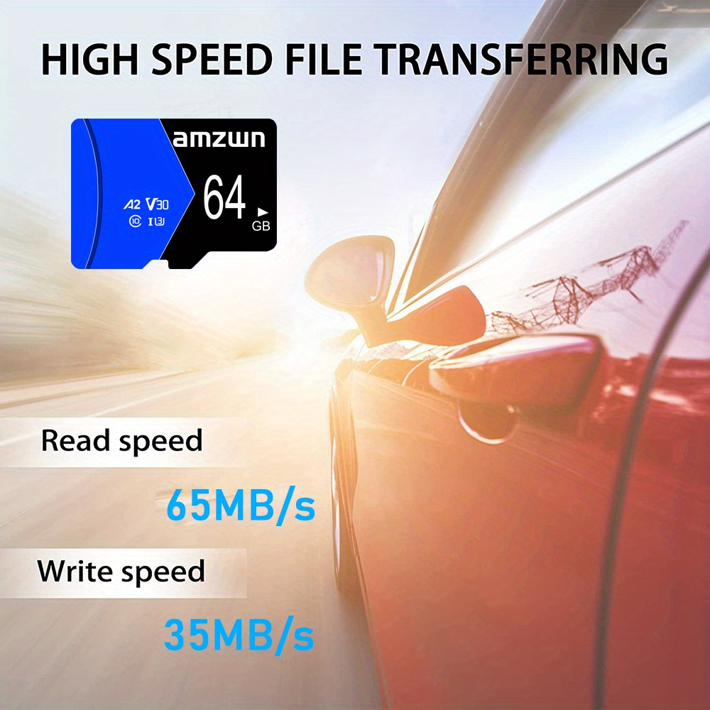 V30 Tf Card Class10 64gb 128gb 256gb Cartao De Memoria Flash - Temu