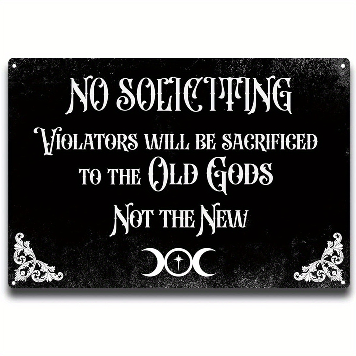 Funny Sign No Soliciting Salesman Fundraising Politics - Temu