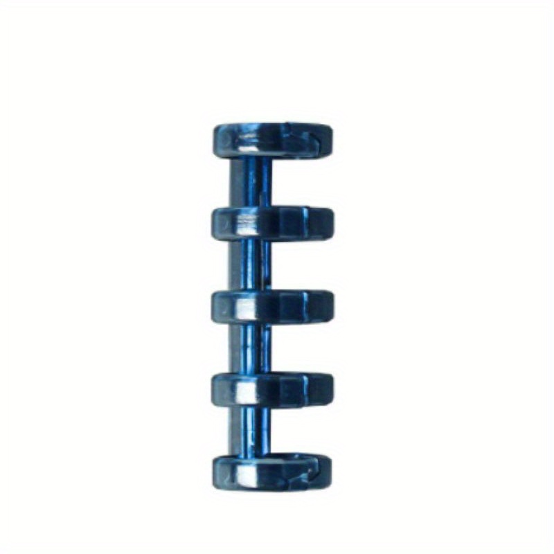DIY 5 Hole Loose Leaf Buckle Ring Clip Coil Binding Strip Cover