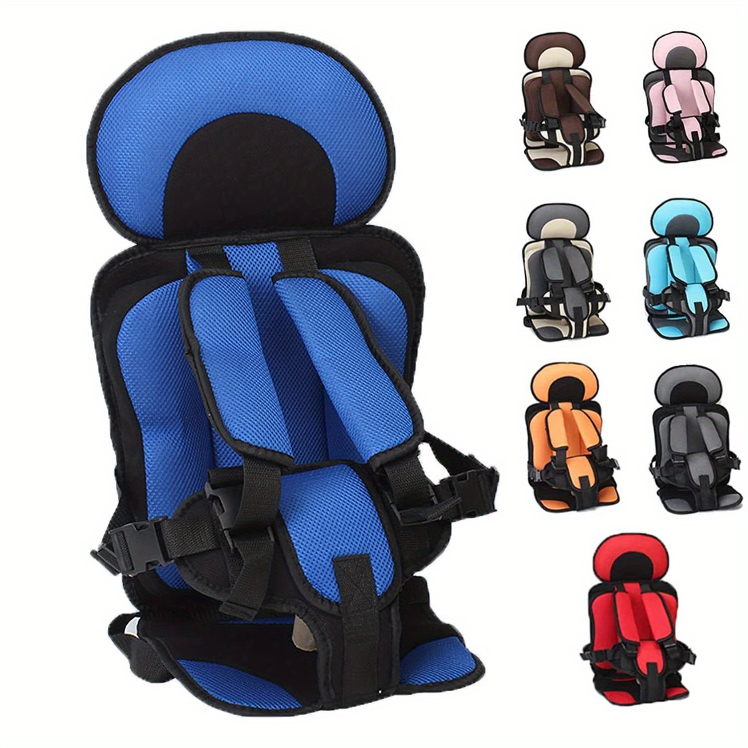 Auto Child Safety Seat Simple Car Portable Seat Belt,foldable Car Seat  Protection Travel Accessories For Kids 0-12,car Seat Liner For Infant