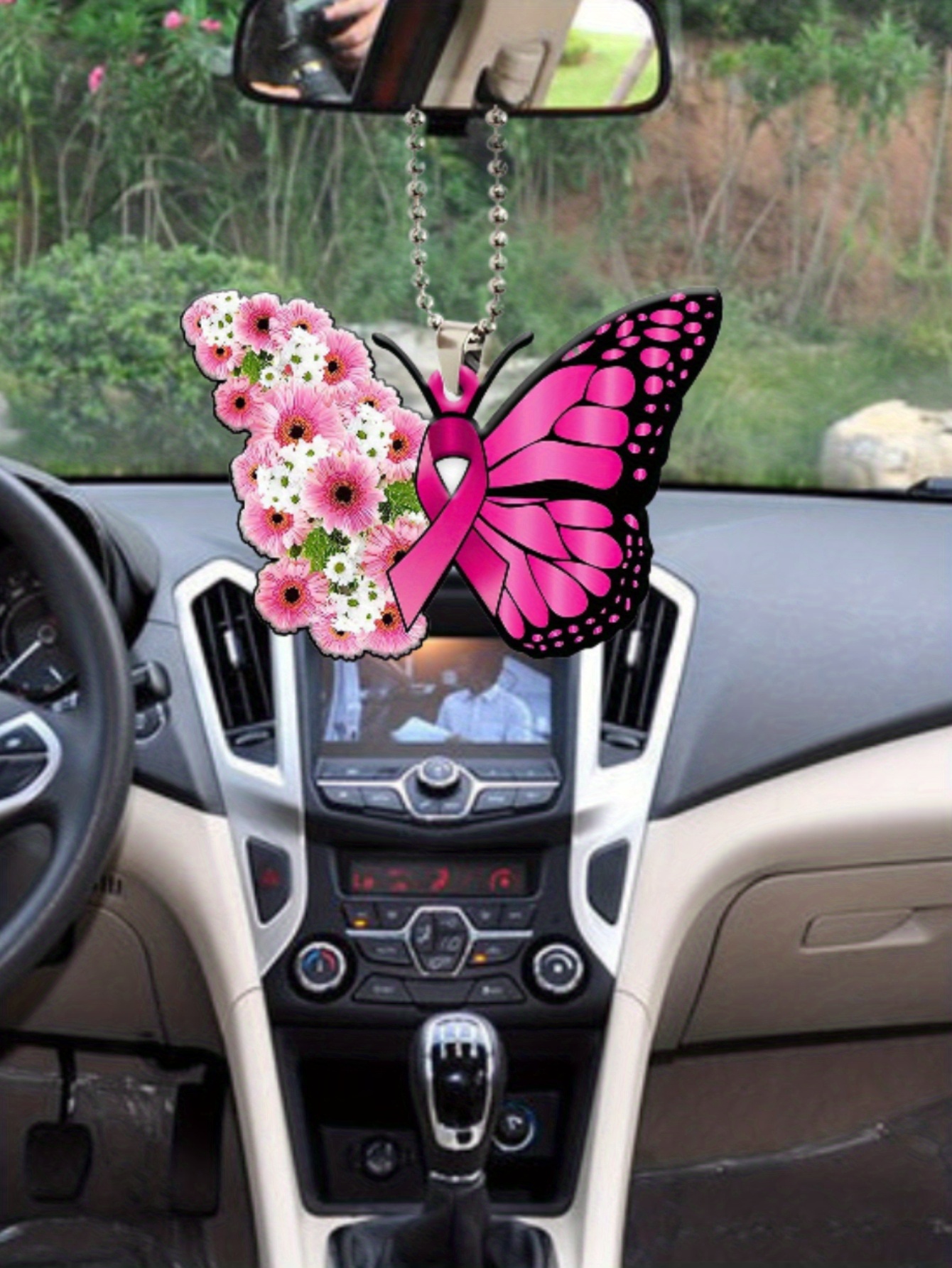 1pc Acrylique Papillon Voiture Pendentif Voiture Intérieur - Temu France