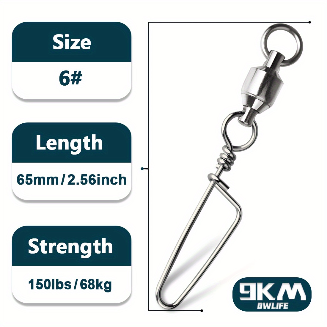 COMPAC Welded Ball Bearing Swivels with Interlock Snaps - #4 - 10