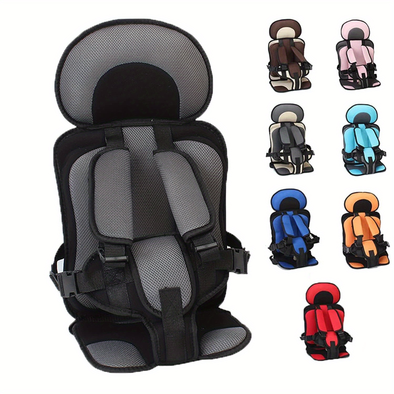 Auto Child Safety Seat Simple Car Portable Seat Belt,foldable Car Seat  Protection Travel Accessories For Kids 0-12,car Seat Liner For Infant