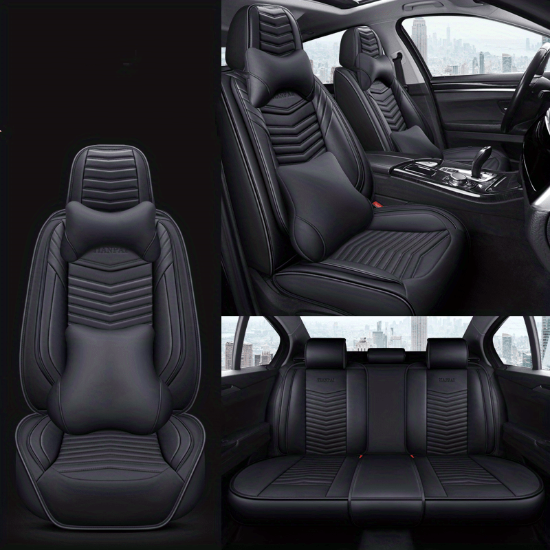 Luxury Design Universal Car Seat Cover Leather 5seats