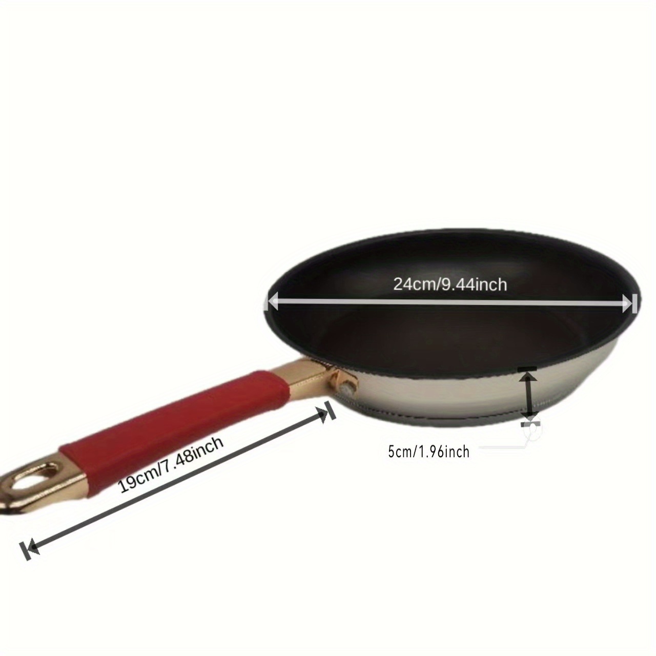Stainless Steel Non-stick Pan, Flat Bottom Frying Pan, Household Omelette  Pan, Steak Pan, Retro Bottom Electromagnetic Stove Gas Stove, Universal -  Temu