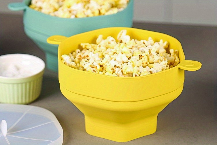 High temp Resistant Microwave Popcorn Bucket Large Silicone - Temu