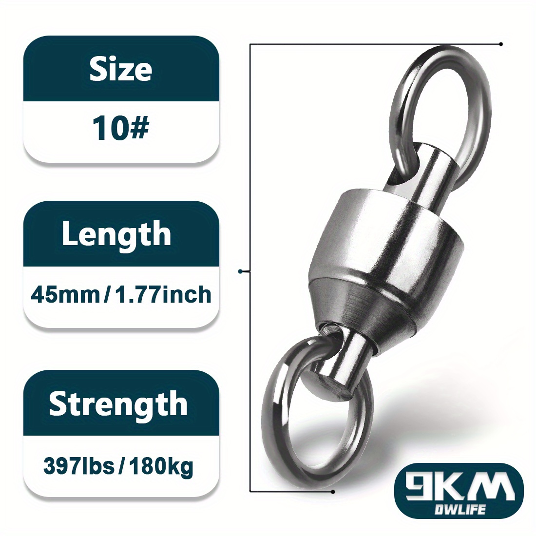 Heavy Duty Stainless Steel Ball Bearing Swivels Solid Rings - Temu