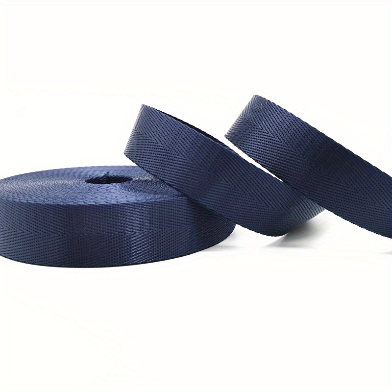 Navy 1 inch (25mm) width Nylon Webbing- Strapping by the yard - Modern  Fabric Shoppe
