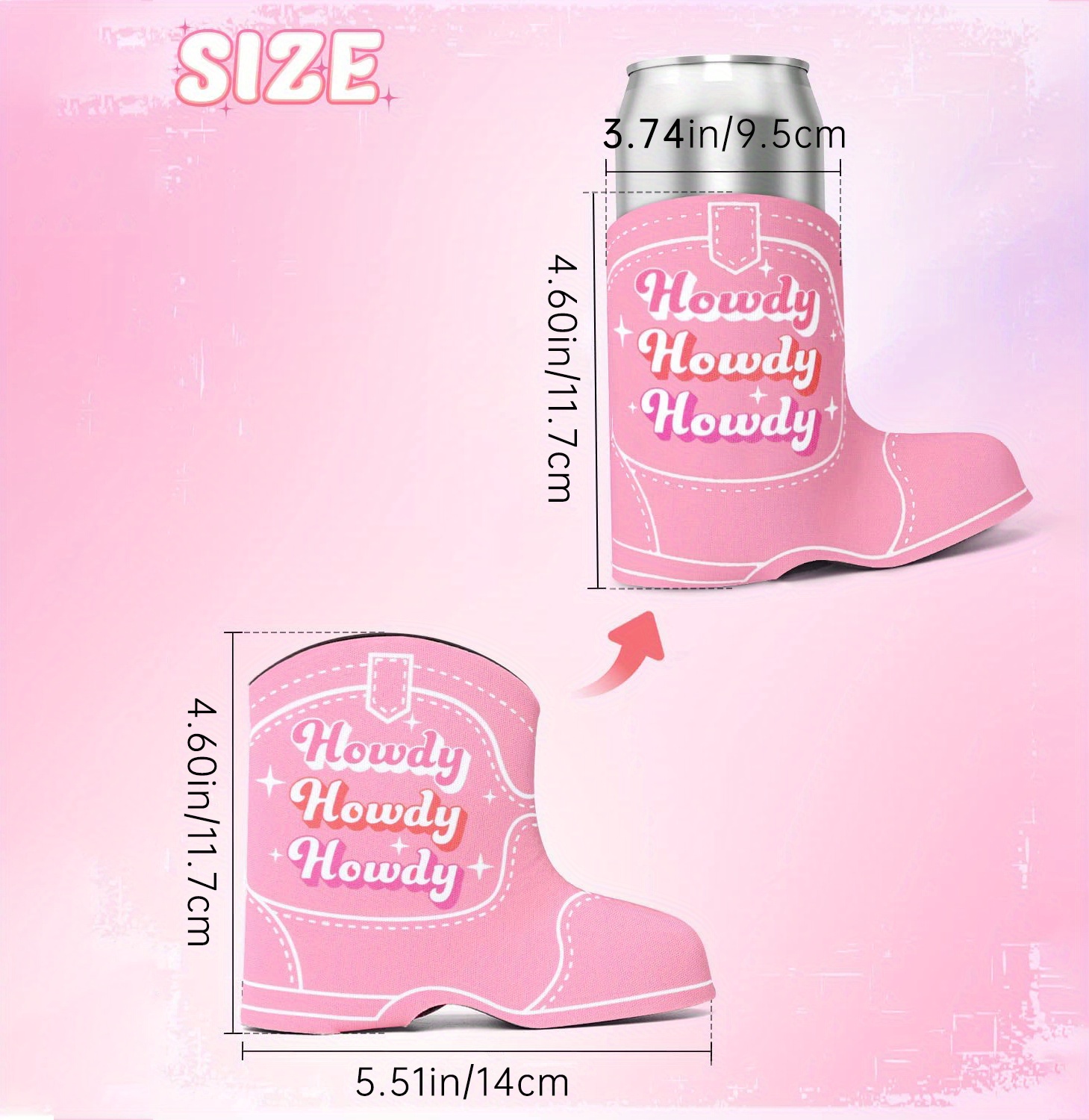 1PC Cute Boot Drink Holder Insulated Can Cover Bottle Sleeve For Girl's  Party Favors 