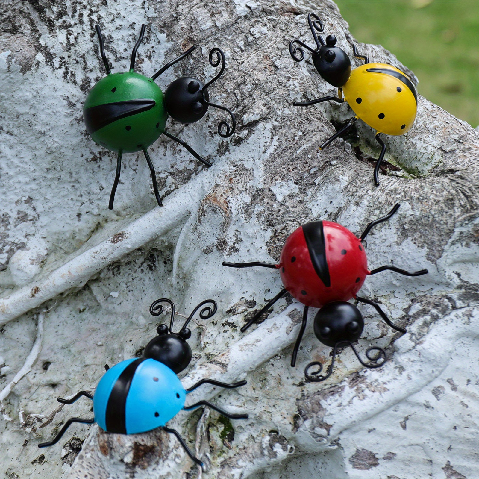 Beautiful Metal Ladybug Statue Perfect Garden Art Sculpture - Temu