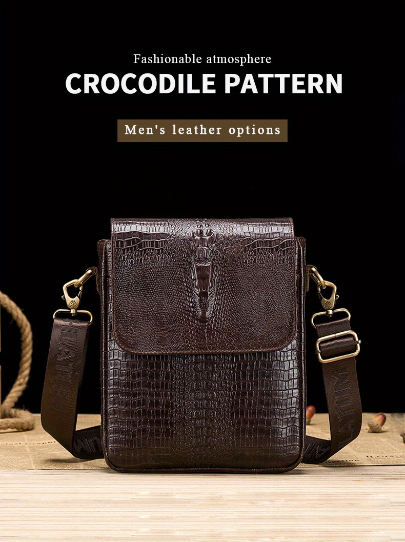 Genuine Crocodile Bags - Shoulder Cross Body Messenger Pack SlingX