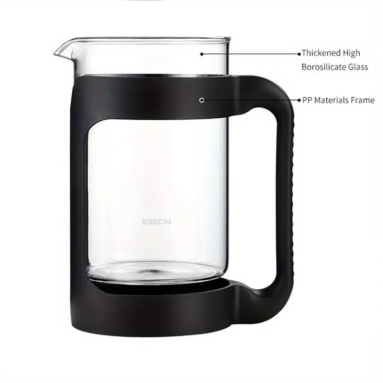 1pc cold brew ice coffee maker high temperature resistant coffee pot home large capacity tea pot with mesh filter for refrigerator water storage pot kitchen supplies details 6