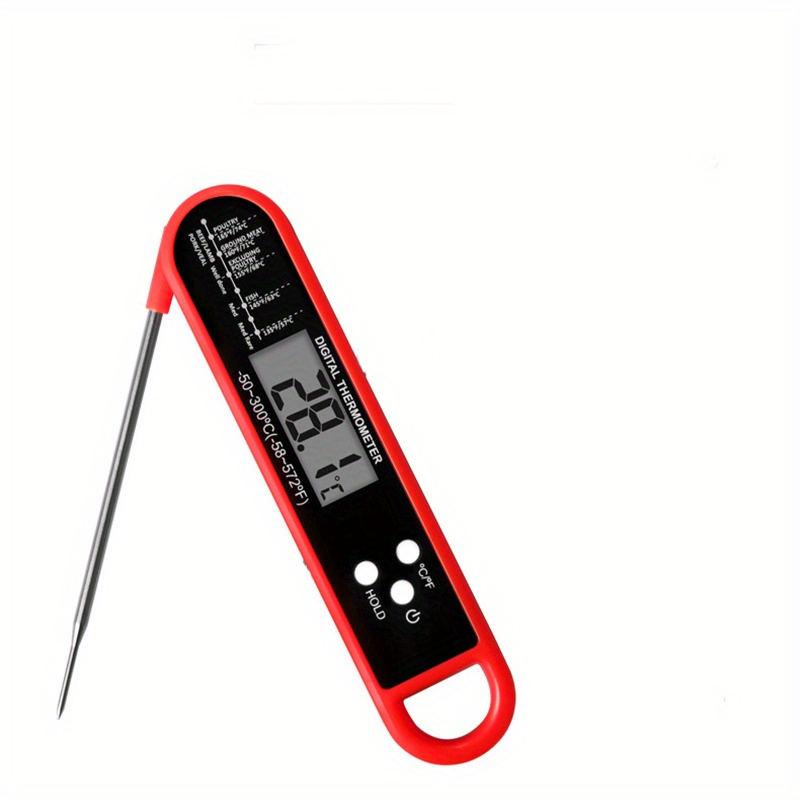 Digital Meat Thermometer & Bottle Opener - Instant Read Food Thermometer  For Cooking & Grilling With Led Backlit Display - Kitchen Gadgets & Bbq  Accessories - Temu