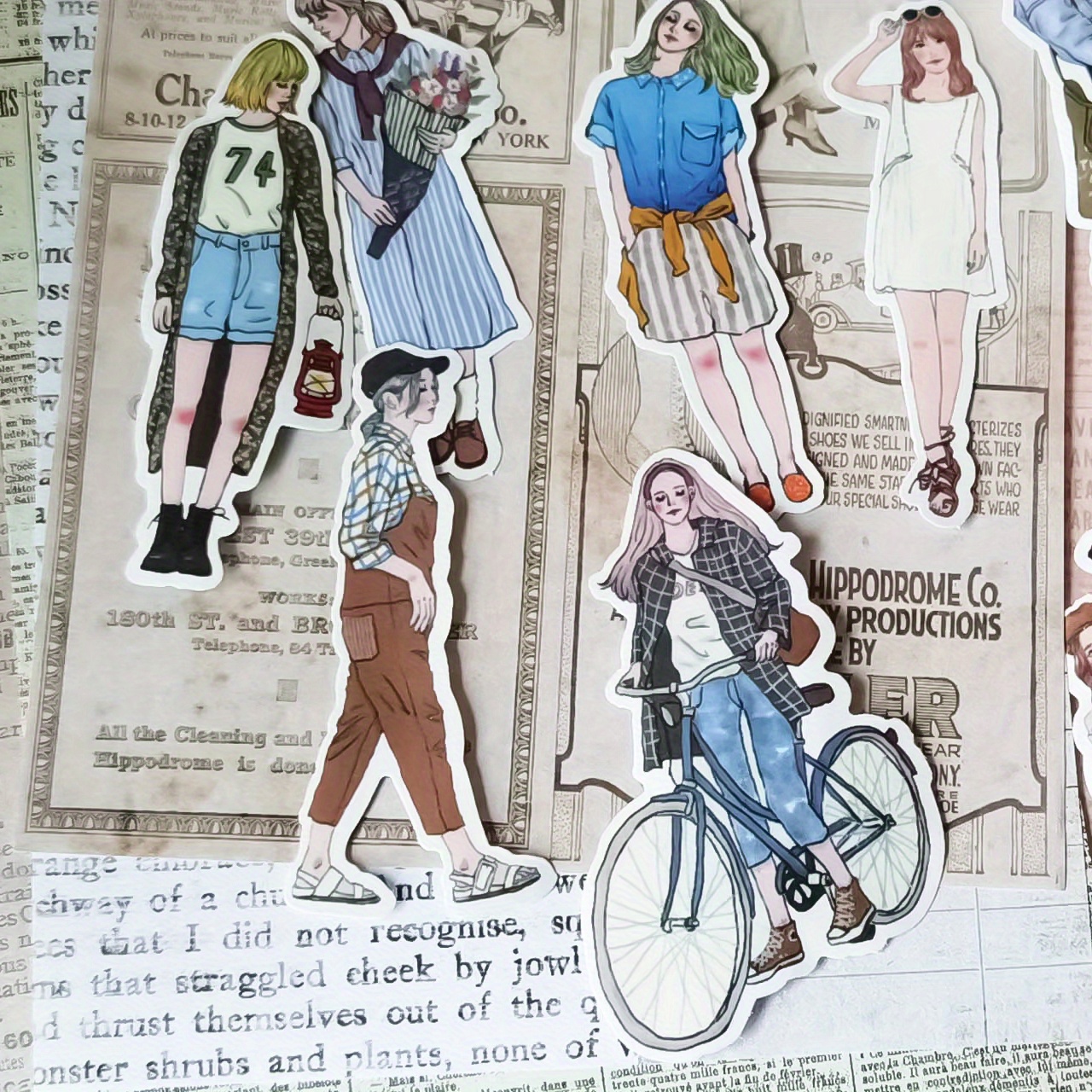 Girls Fashion Sticker Pack Series D Fashion Illustration 