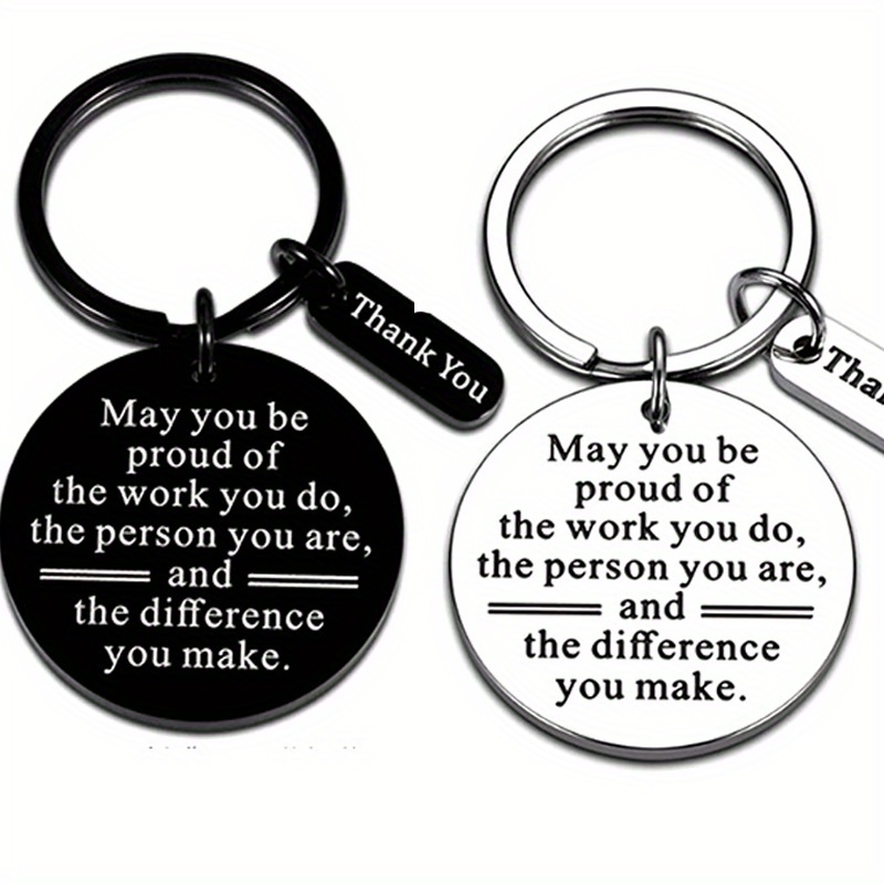 Inspirational Keychain, Proud Gift for You, Employee Thank You Gift, Christmas, Valentine's Day, Halloween Gift, Men and Women Team Gift,Temu