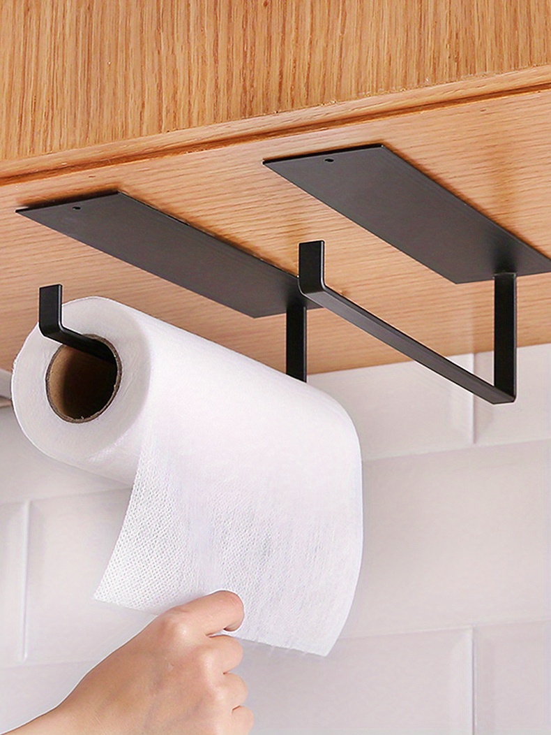 Under Cabinet Paper Towel Holder Forged Iron Paper Towel Hanger 