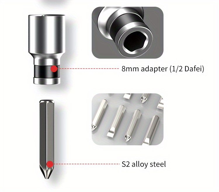 Oudisi Impact Screwdriver Destornillador Cruz Destornillador - Temu