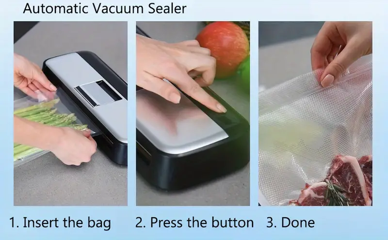1pc food vacuum sealer machine powerful suction automatic food sealer vacuum sealer for food preservation dry moist mode led indicator lab tested with jar bottle can sealing external port details 0