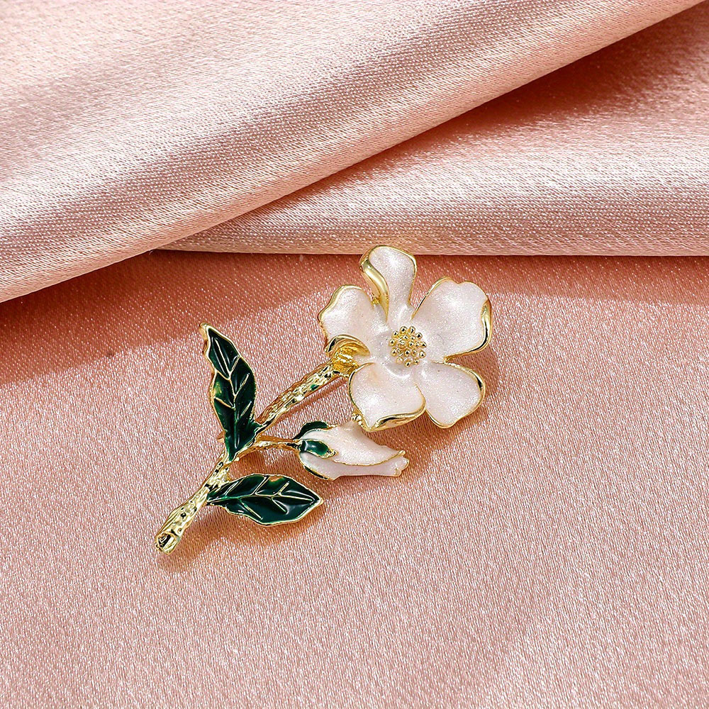 Flower Brooch Enamel Painted Badge Pin Clothing Accessories For Girls Women  - Temu