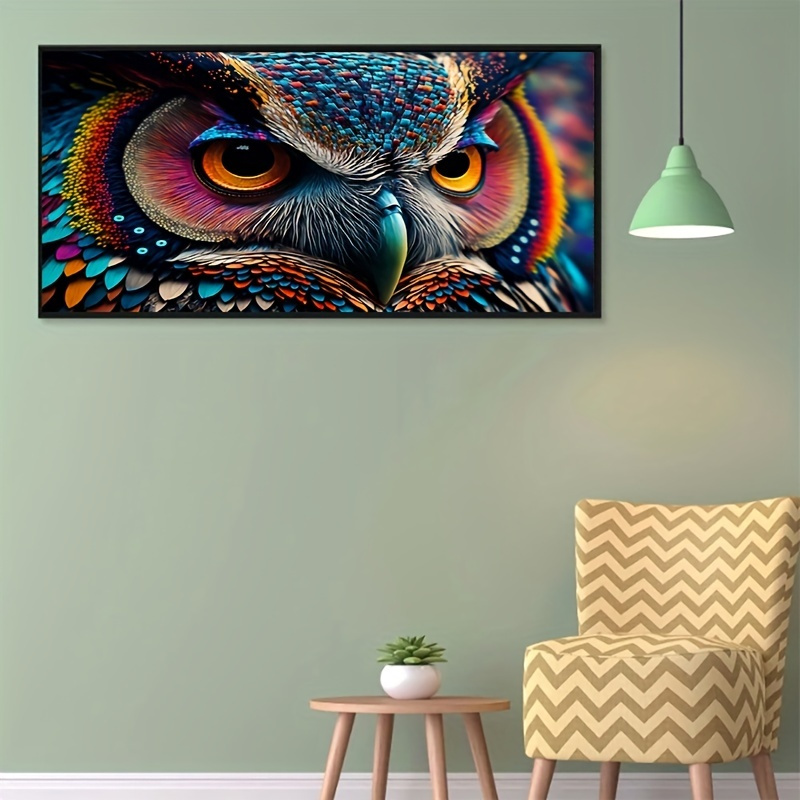 

5d Diy Artificial Diamond Painting Owl Diamond Painting For Living Room Bedroom Decoration 40cm/15.75inx70cm/27.56in