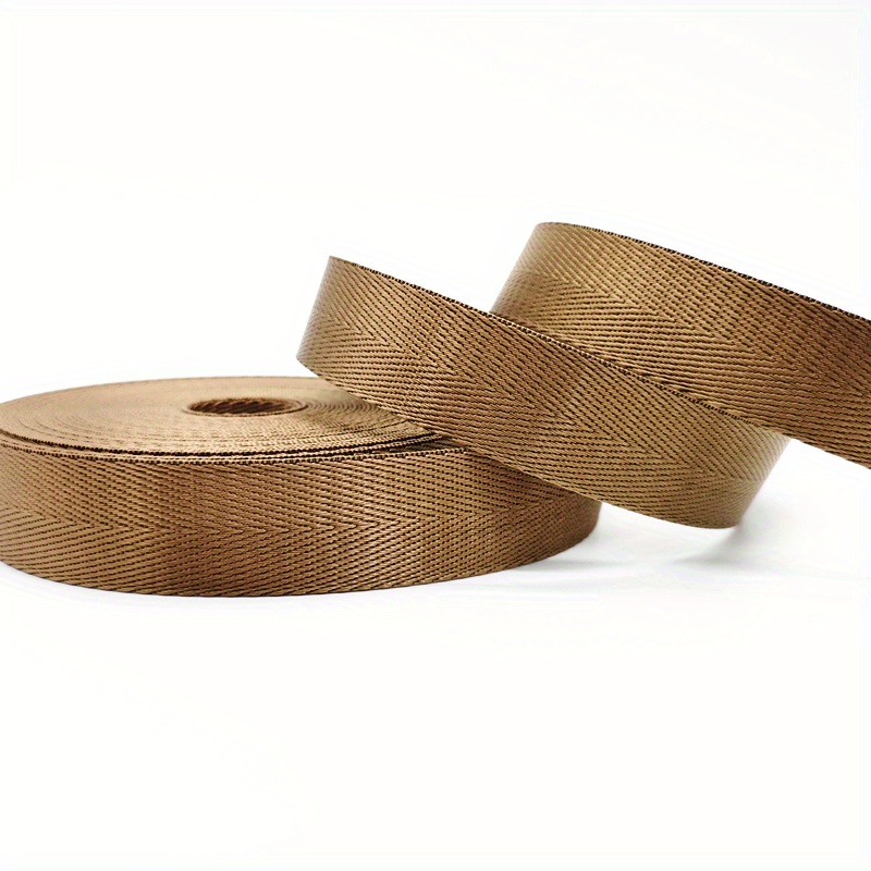 Light Brown/Natural Jute 25mm Cotton Webbing Tape Strapping 1 Inch Belt  Strap