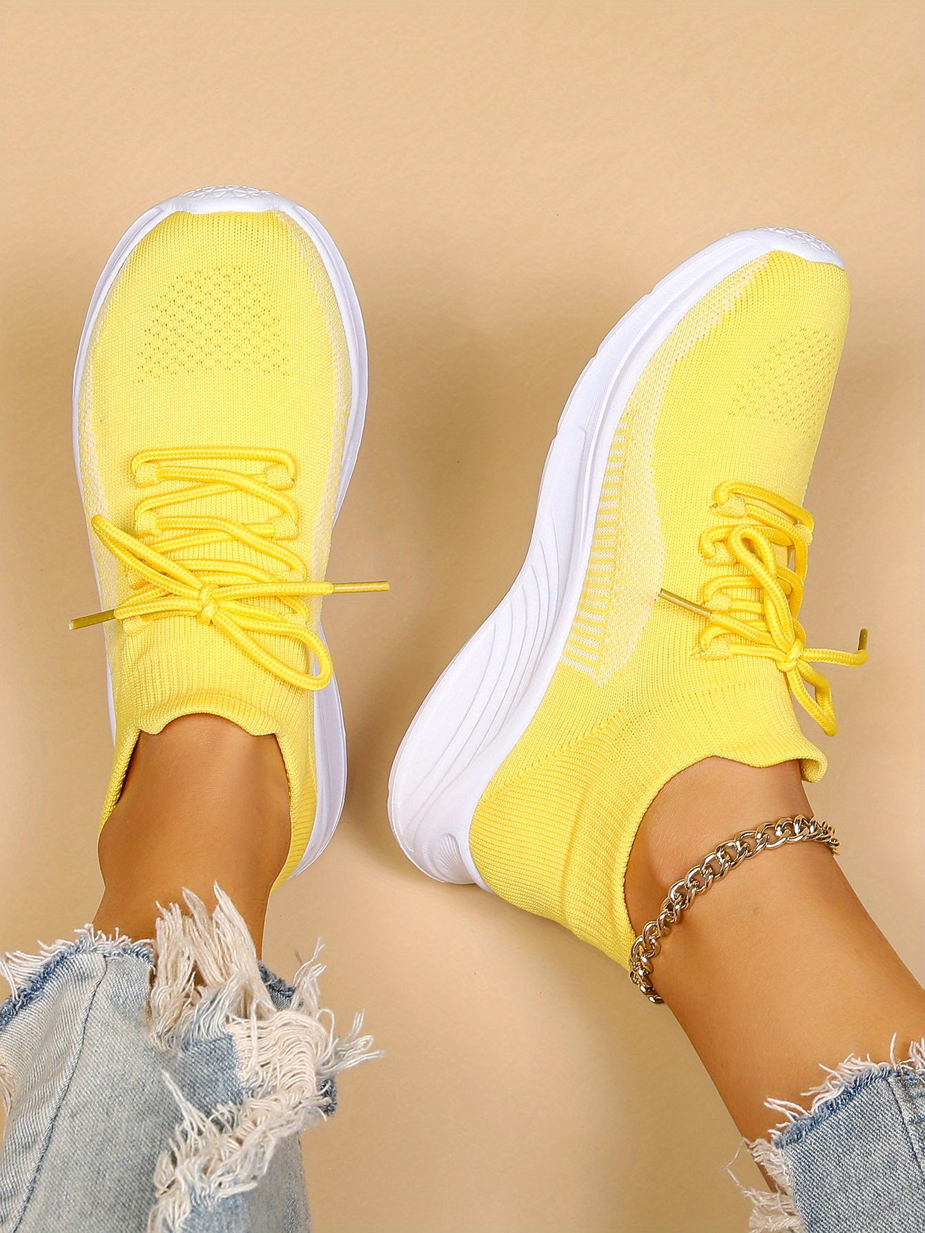 Women's 'neon shop yellow running shoes