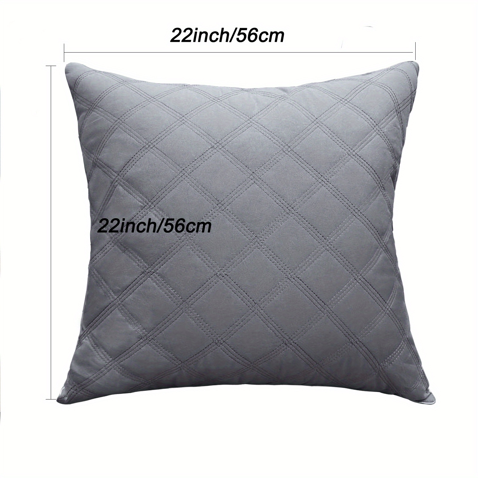 Quilted Throw Pillow With Insert Throw Pillows - Temu