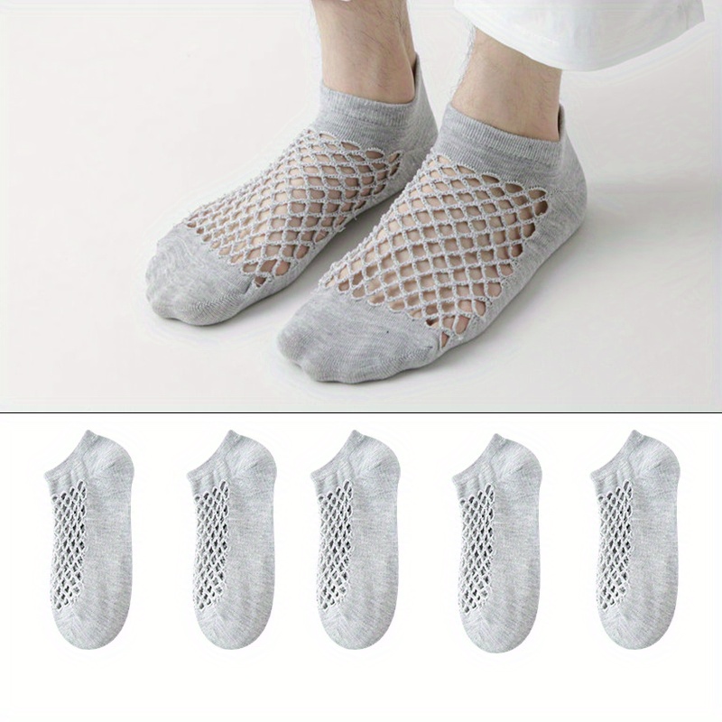 Up To 53% Off 5 or 10 Pairs Men's Breathable Invisible Socks