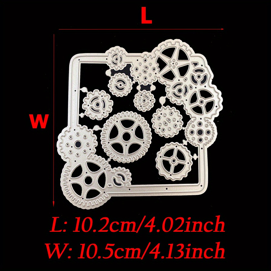 Passage Gear Set Metal Cutting Dies Stencil For Diy Scrapbooking Paper Card Background Making Embossing Craft