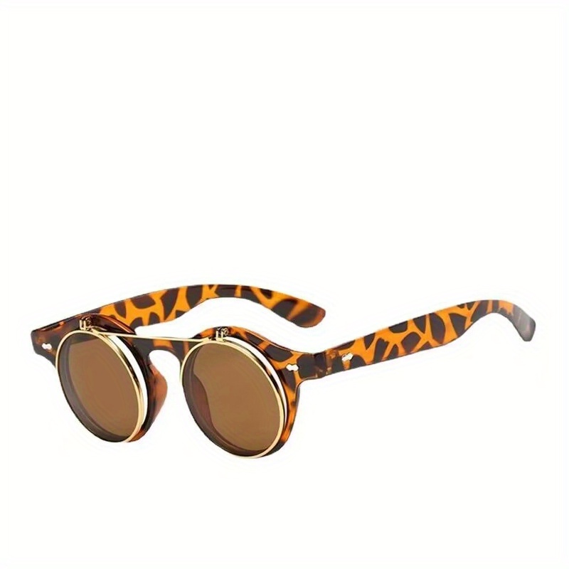 Round Retro Steampunk Sunglasses UV400