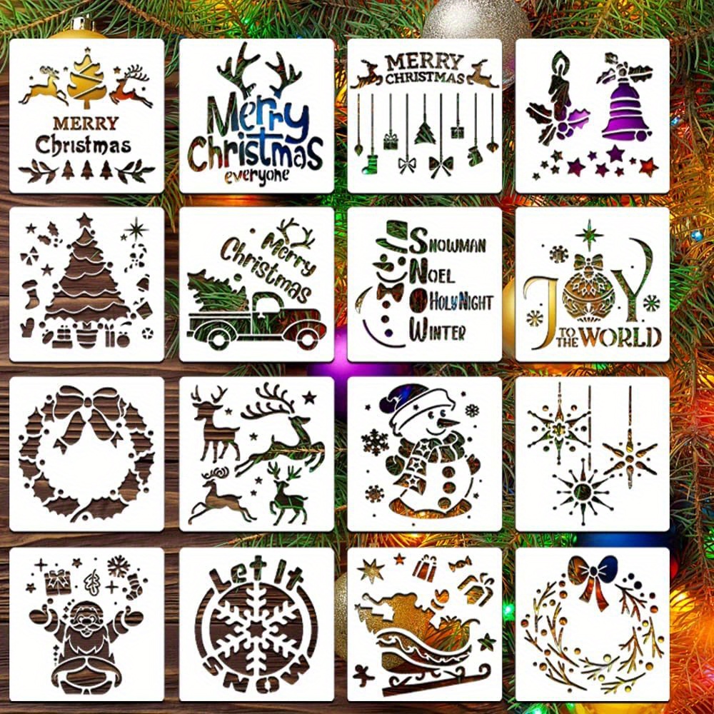 Silkscreen Stencils Of Christmas Winter Finch For Diy Crafts - Temu