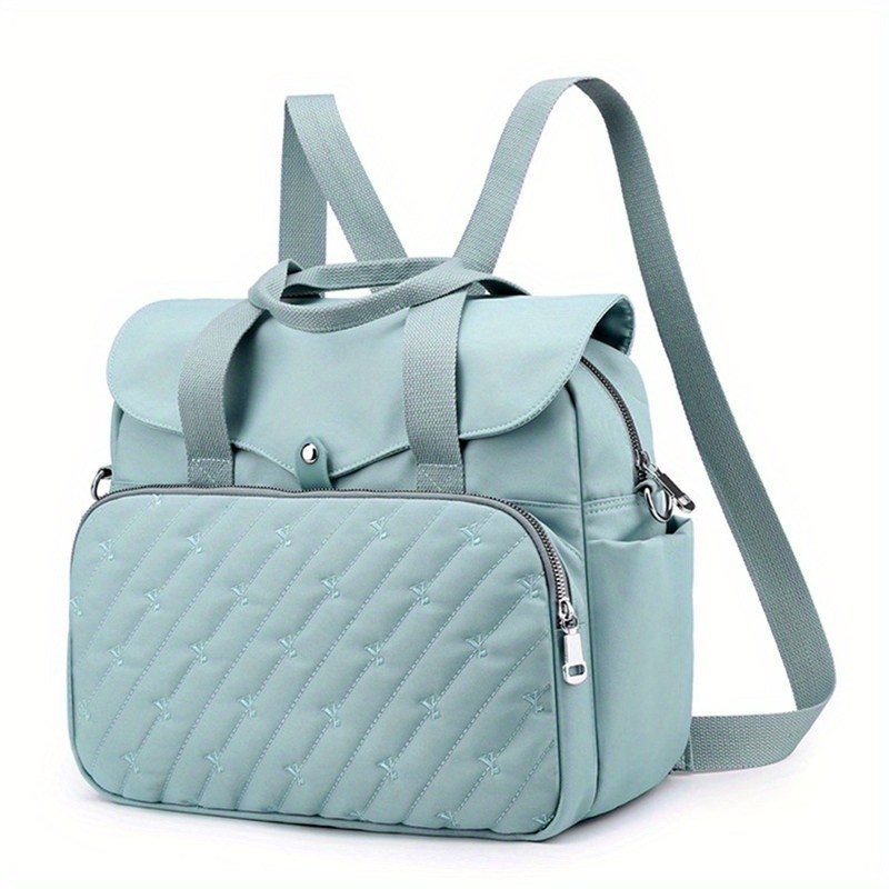 Embroidery Tote Backpack Laptop Handbag Mommy Bag