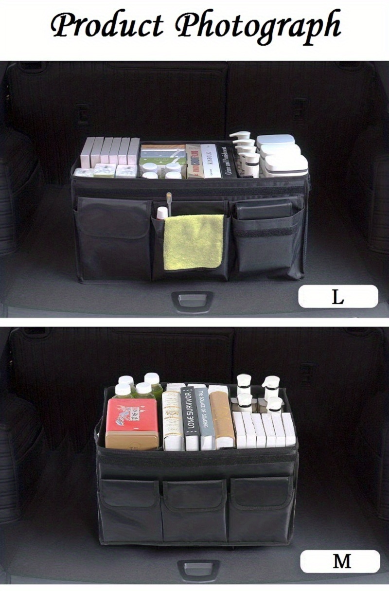 1 Stück Universal Kofferraum Organizer , tragbar faltbar wasserfest Auto  Lagertasche mit 3 Abteile , für SUV , Lastkraftwagen , Lieferwagen ,  Limousine, aktuelle Trends, günstig kaufen