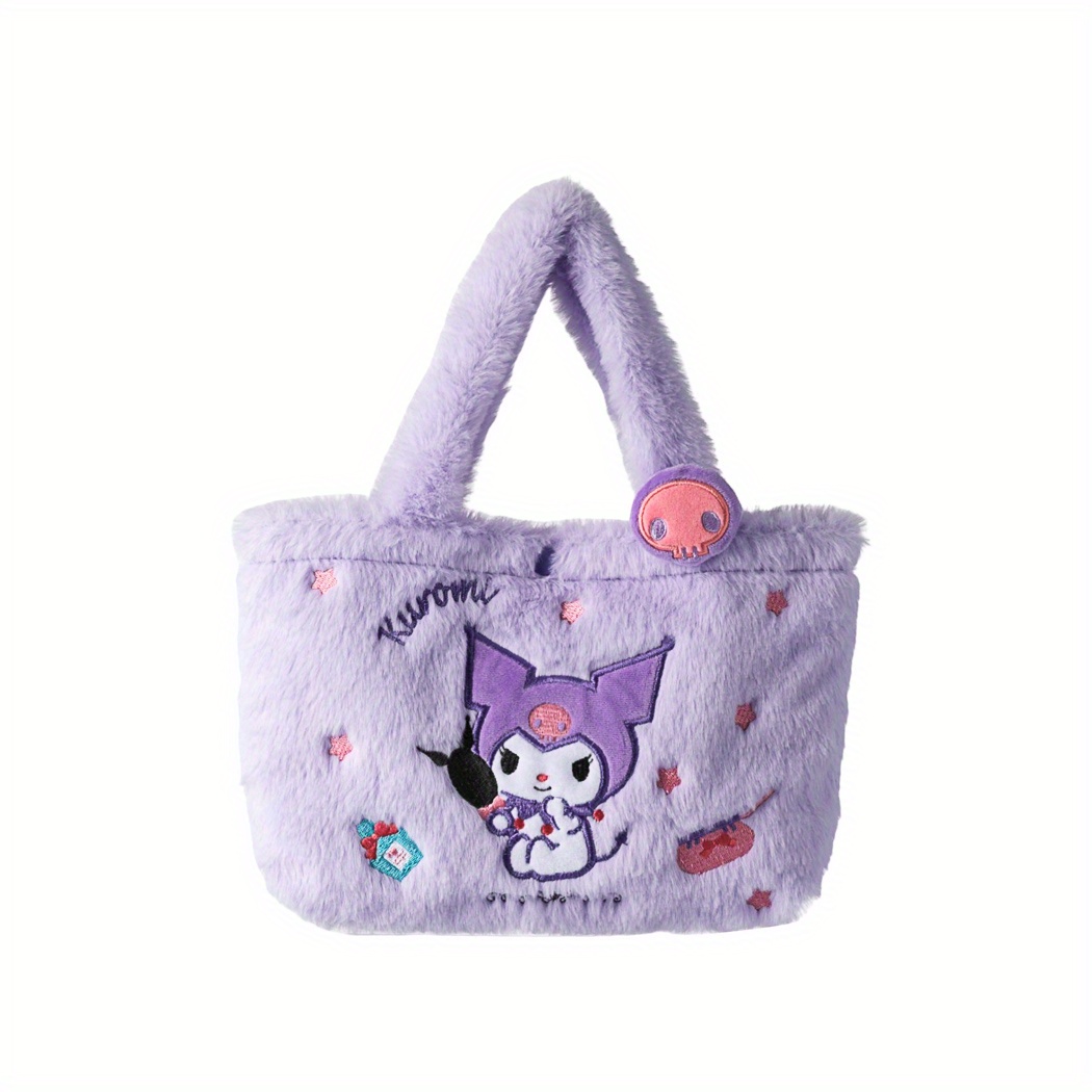 Kawaii Purple Kuromi Design Bag, Silicone Stylish Handbag, Cute Anime  Satchel Bag, Versatile Coin Purse - Temu Australia