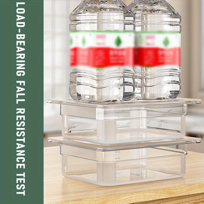 4 Stackable Plastic Food Storage Boxes Lids Kitchen Pantry Temu