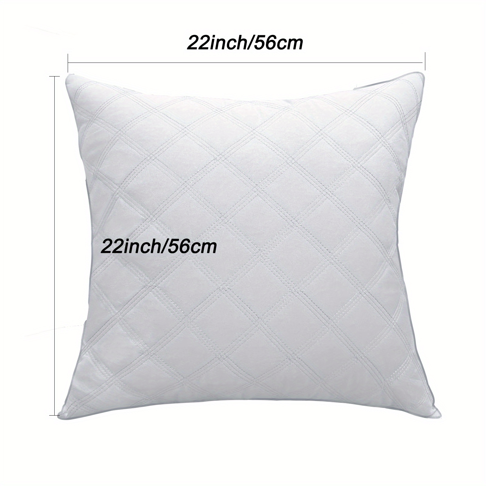 Quilted Throw Pillow With Insert Throw Pillows - Temu