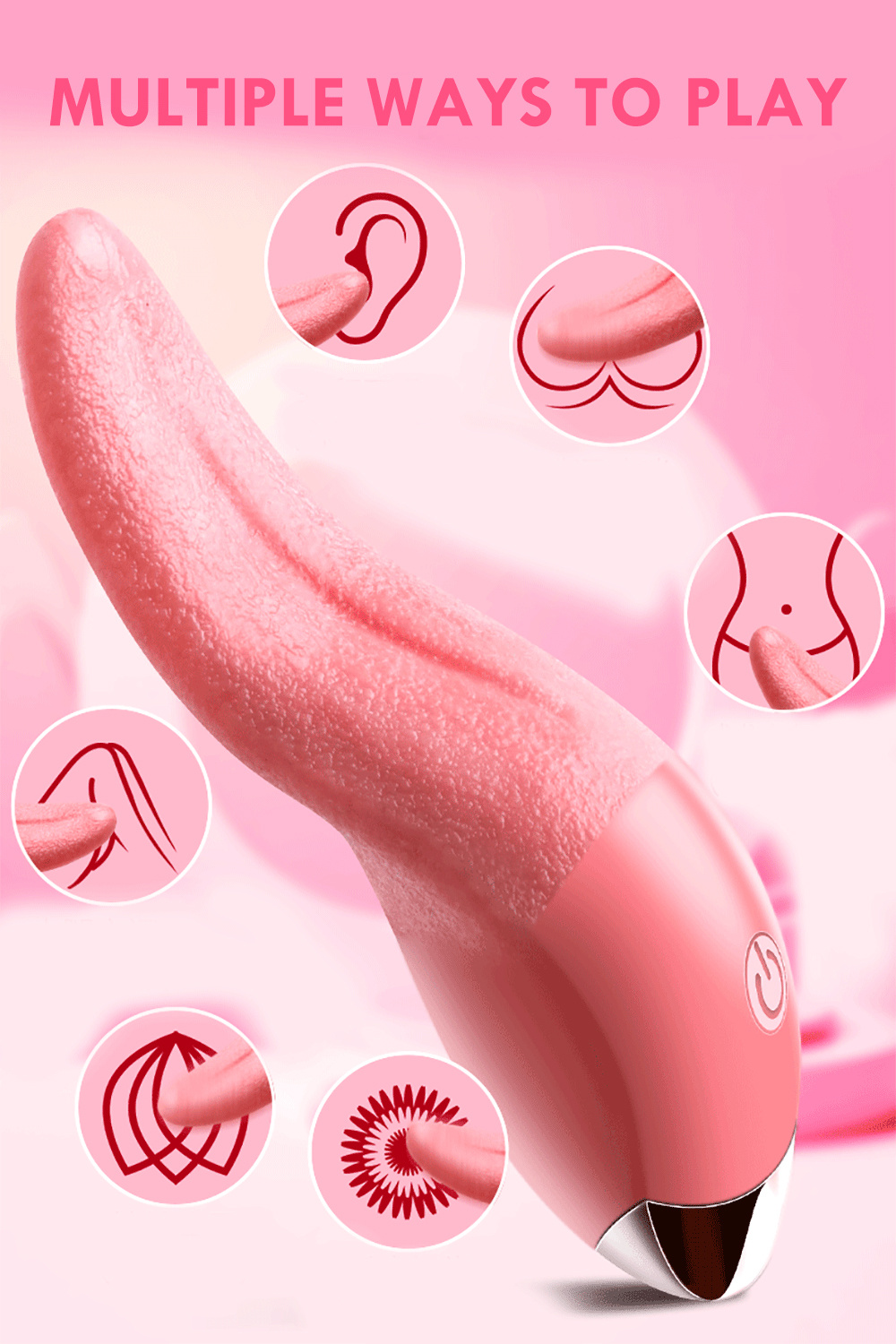 1 Vibrador Lengua Simulado Completamente Automático Mujeres - Temu Mexico