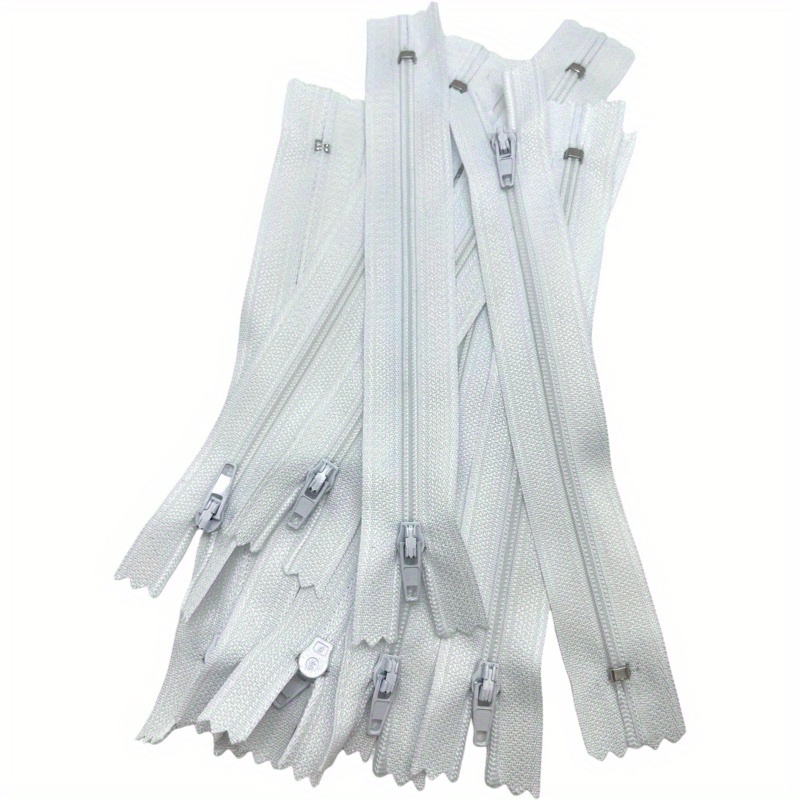  Fabric Closure 10pcs/Bag 28cm-60cm Long Invisible Zippers, for  Sewing Clothes Accessory, DIY Nylon Coil Zipper, for Sewing (Color : Ivory,  Size : 50cm)