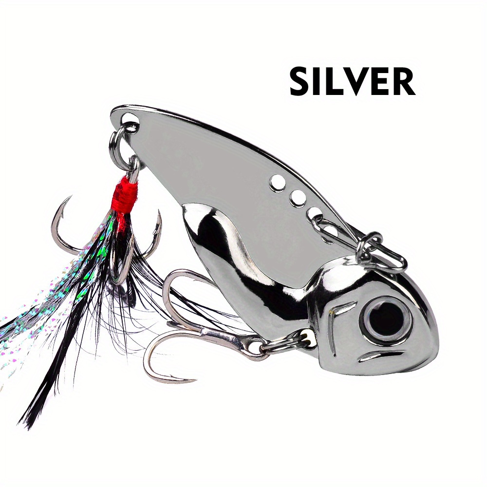 Metal Vib Fishing Lures Spinner Spoon Crankbait Silver/gold - Temu Canada