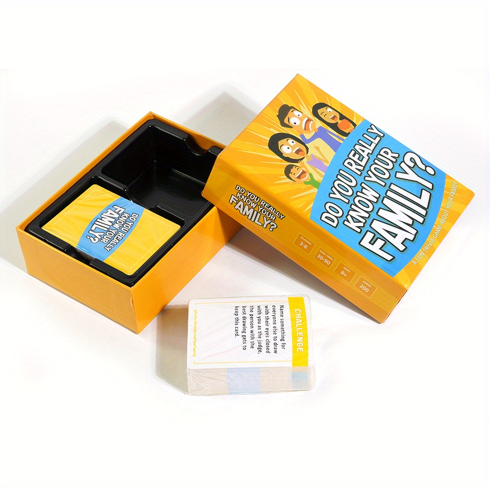 Really Know Family Card Game A Fun Family Board Game Filled Temu New