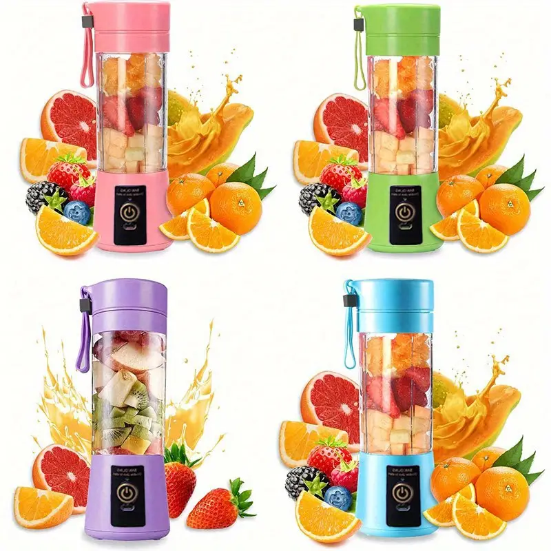 1pc fruit juice cup high quality automatic vegetable blender mini plastic juicer cup machine portable usb rechargeable grape juicer 13 37oz details 10