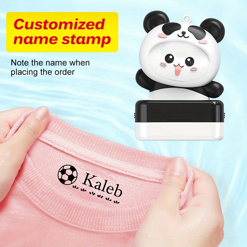 Children's Name Seal Custom Student's Name Stamp Kindergarten Clothes  Waterproof Name Sticker